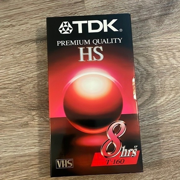 TDK HS PREMIUM QUALITY VHS T-160 8hr Video Cassette Tape NEW SEALED - Picture 1 of 4